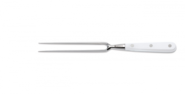 Вилка поварская L 18см кованая CLASSIC белая ручка GIESSER 9410 P 18 W