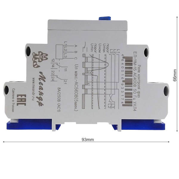 Реле контроля чередования фаз ROBOLABS 32103