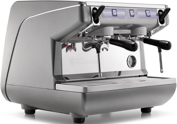 Кофемашина рожковая полуавтоматическая NUOVA SIMONELLI APPIA LIFE COMPACT 2GR S 220V METALLIC GREY+ECONOMIZER+HIGH GROUPS