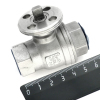Кран шаровой SMART 330822S, 2-х ходовой,  DN15, G-1/2” (нержавеющая сталь AISI-304)